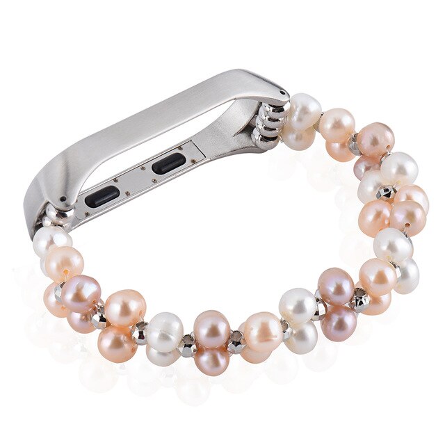 Pearl Wristband Strap for Mi Band 3 & 4 Jewelry Style