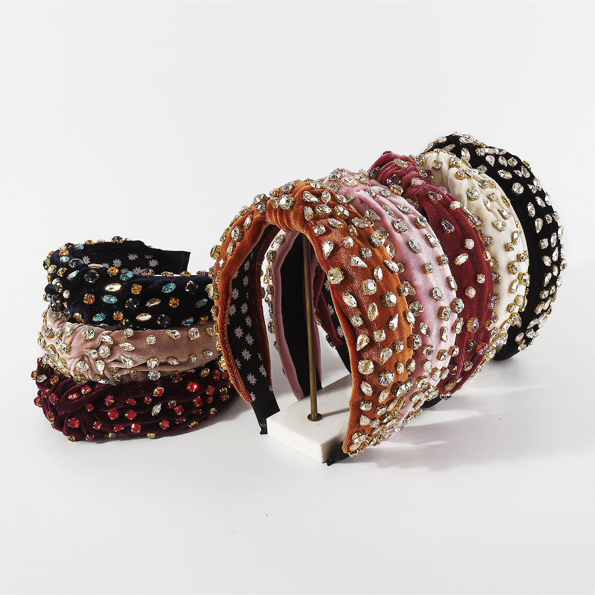 Wide Rhinestone Headband for Polished Statement Style