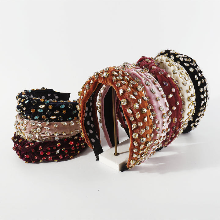 Wide Rhinestone Headband for Polished Statement Style