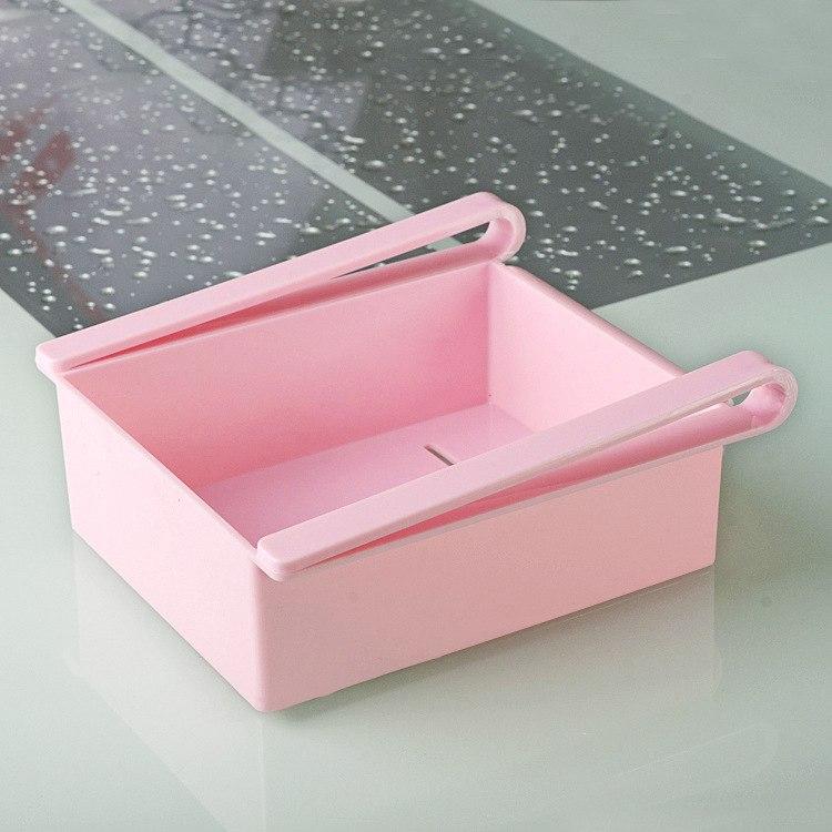 Slide-Out Fridge Drawer Organizer for Crowded Shelves