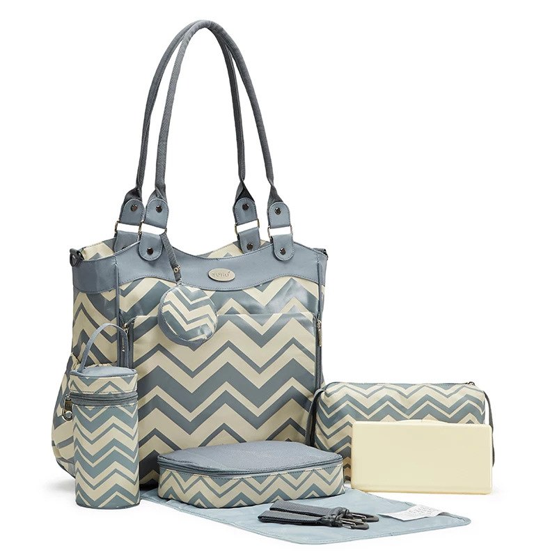 9-Piece Diaper Bag Set for Organized Baby Outings