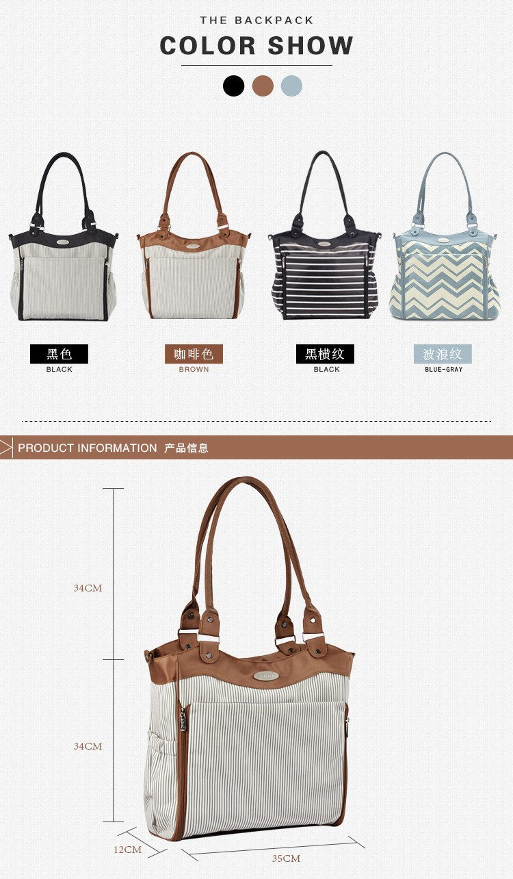 9-Piece Diaper Bag Set for Organized Baby Outings