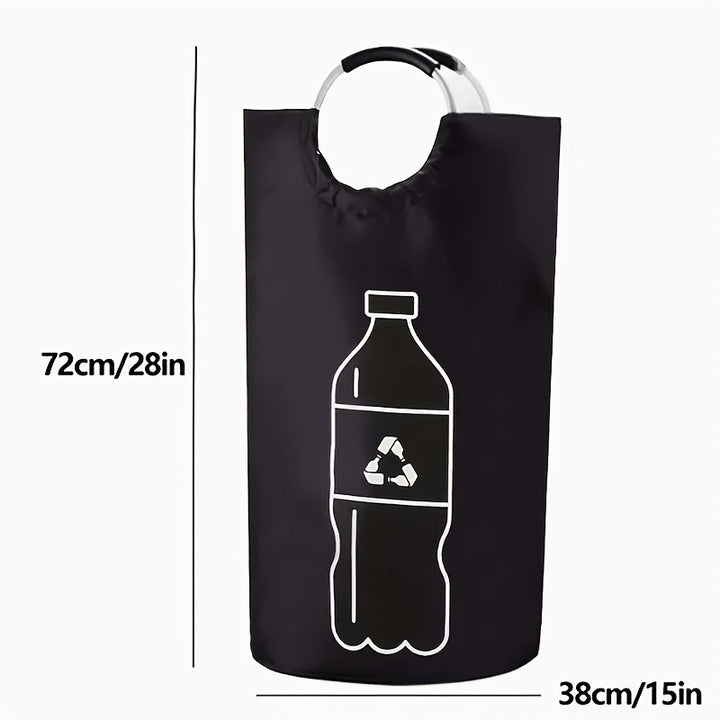 82L Foldable Recycling Bin with Aluminum Ring Handles