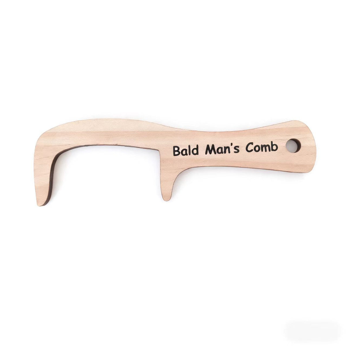 Bald Man Comb and Brush Set – Funny Wooden Grooming Gift