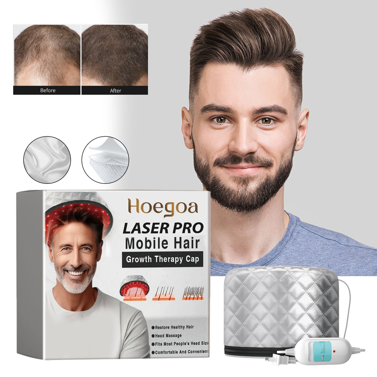Laser Hair Growth Cap for Easier At-Home Scalp Care
