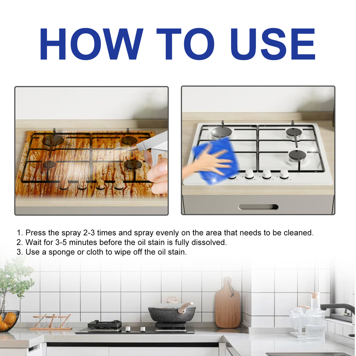 All-Purpose Cleaner for Kitchen Grease & Bathroom Grime