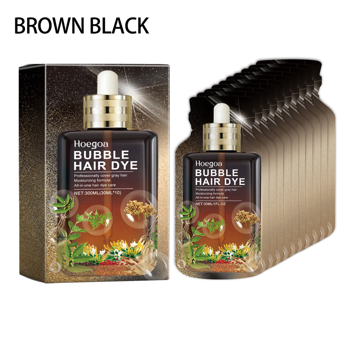 Hair Dye Shampoo for Easy, Rich Dark Gray Coverage