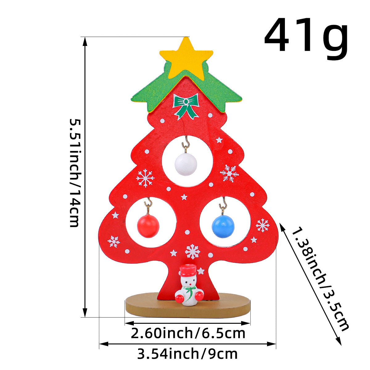Wooden Christmas Tree Ornament for Kids DIY Holiday Fun