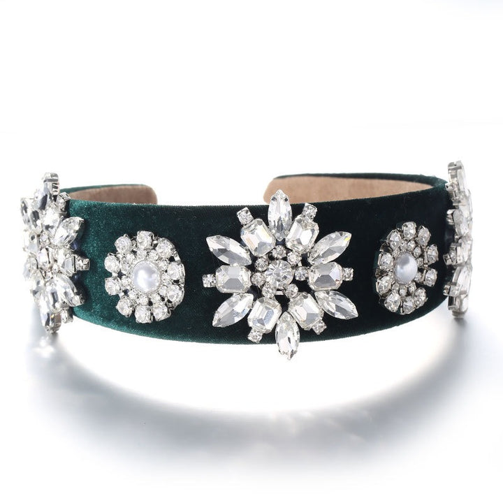 Velvet Pearl Headband for Effortless Occasion Glamour