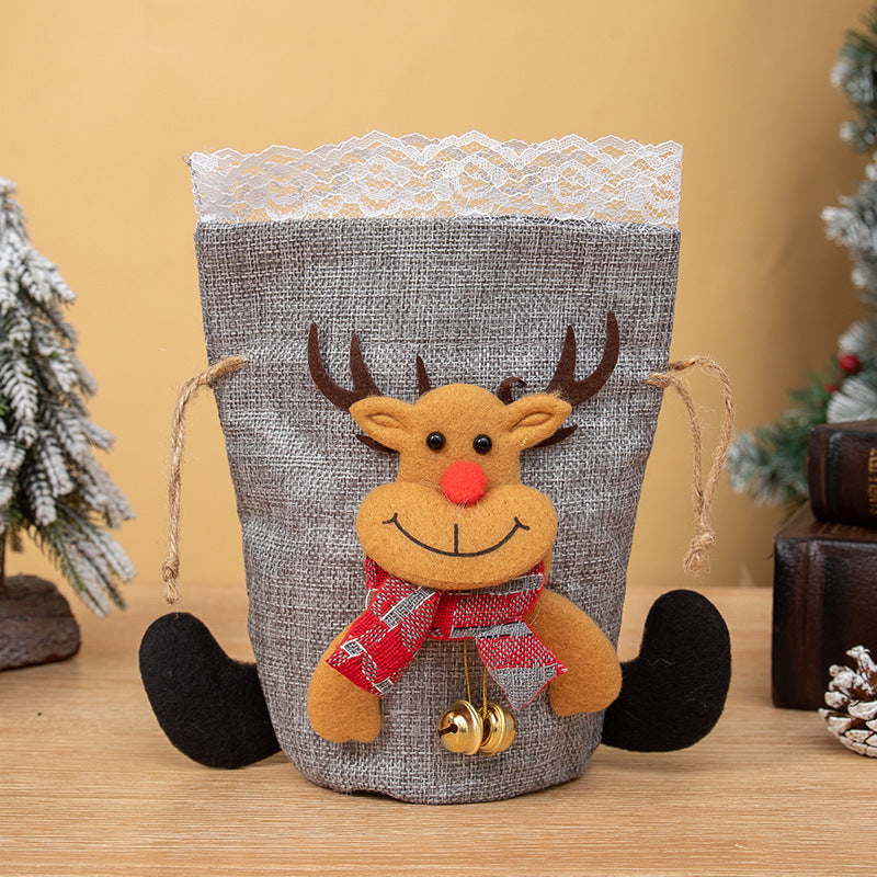 Christmas Reindeer Gift Bag For Festive Holiday Decor