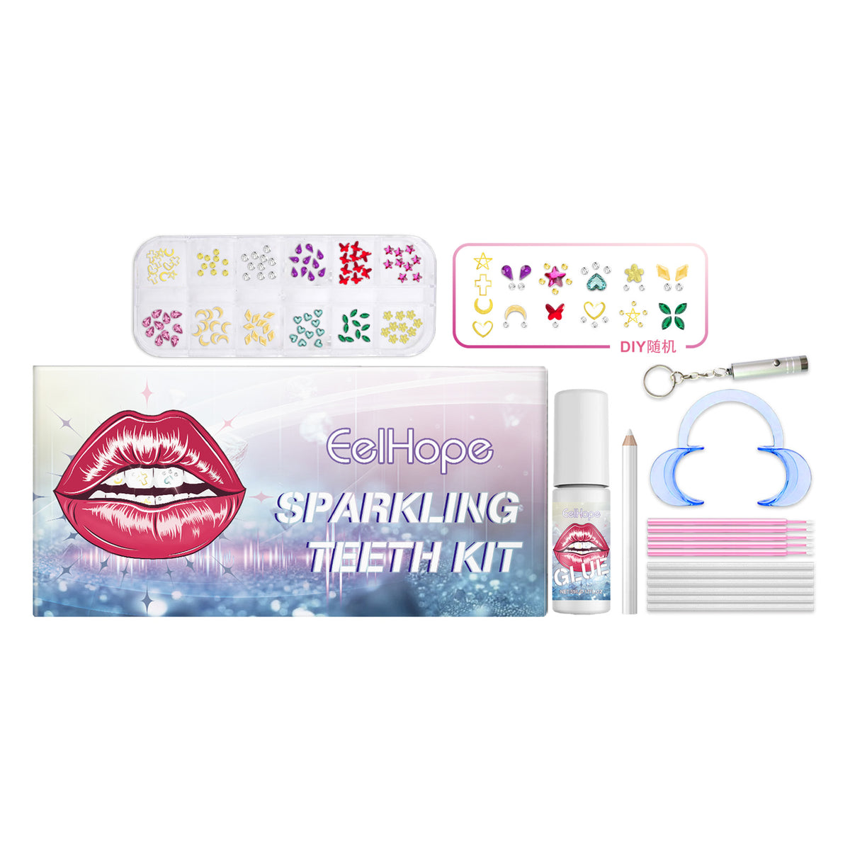 Tooth Crystal Kit for DIY Sparkling Smile Styling Set