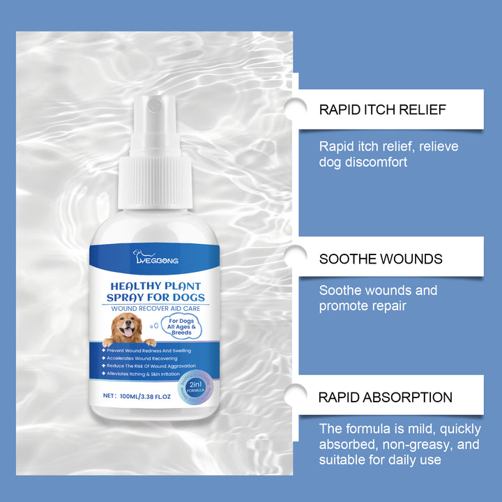 Dog Skin Care Spray for Itch & Minor Wound Relief