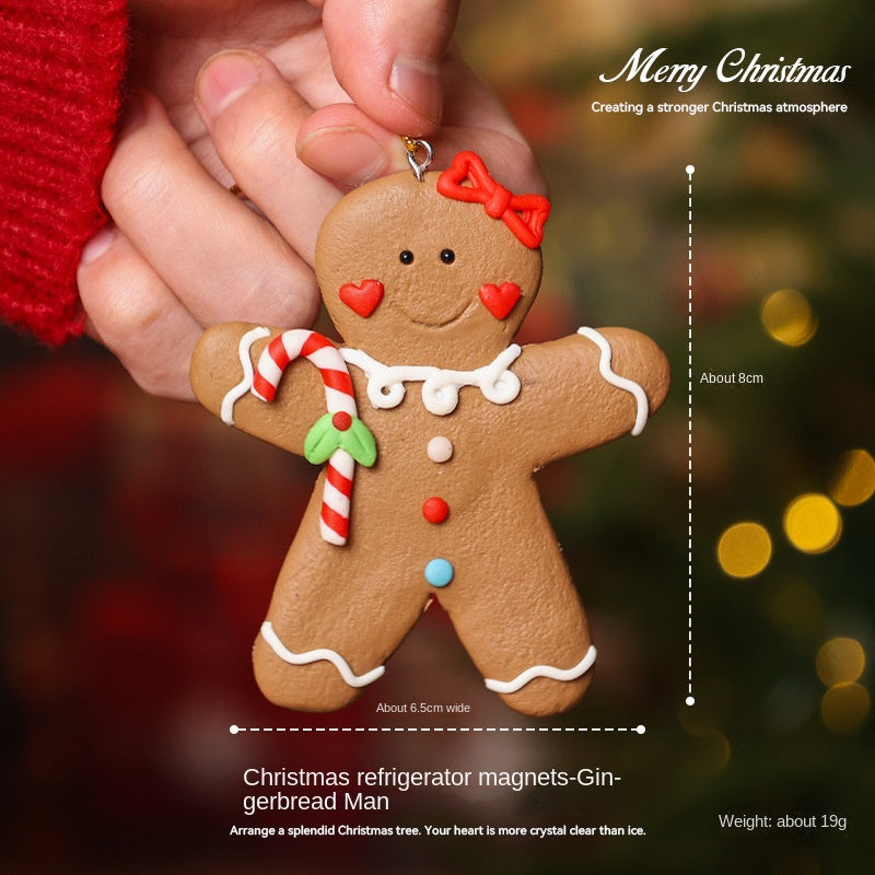 Christmas Gingerbread Magnets for a Festive Fridge