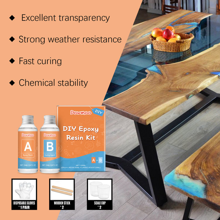 Clear Epoxy Resin Kit for Jewelry & DIY Craft Projects