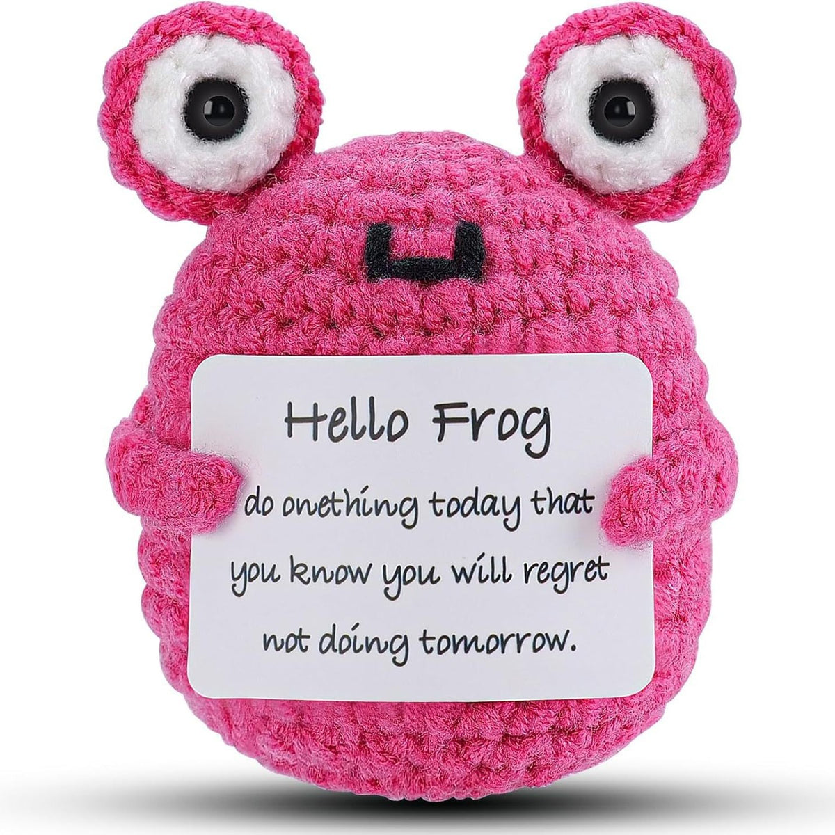 Handmade Knitted Gift Doll With Heartfelt Message