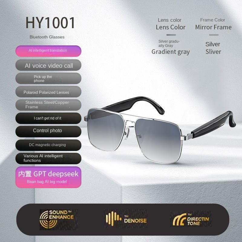 Bluetooth Smart Sunglasses: Calls, Music & AI Translation