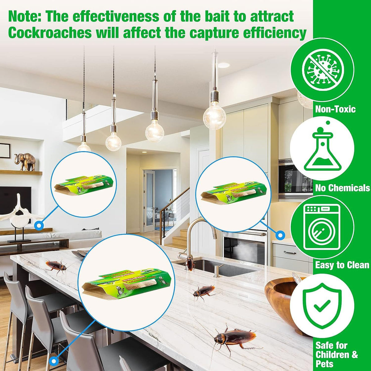 Cockroach Glue Traps: Non-Toxic Sticky Roach Catcher