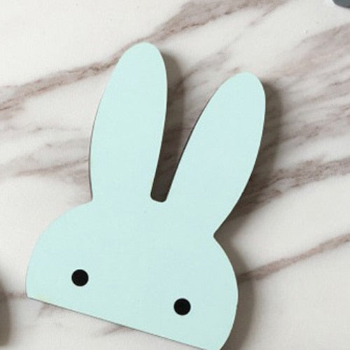 Nordic Wooden Kids’ Wall Hooks for Cheerful Storage