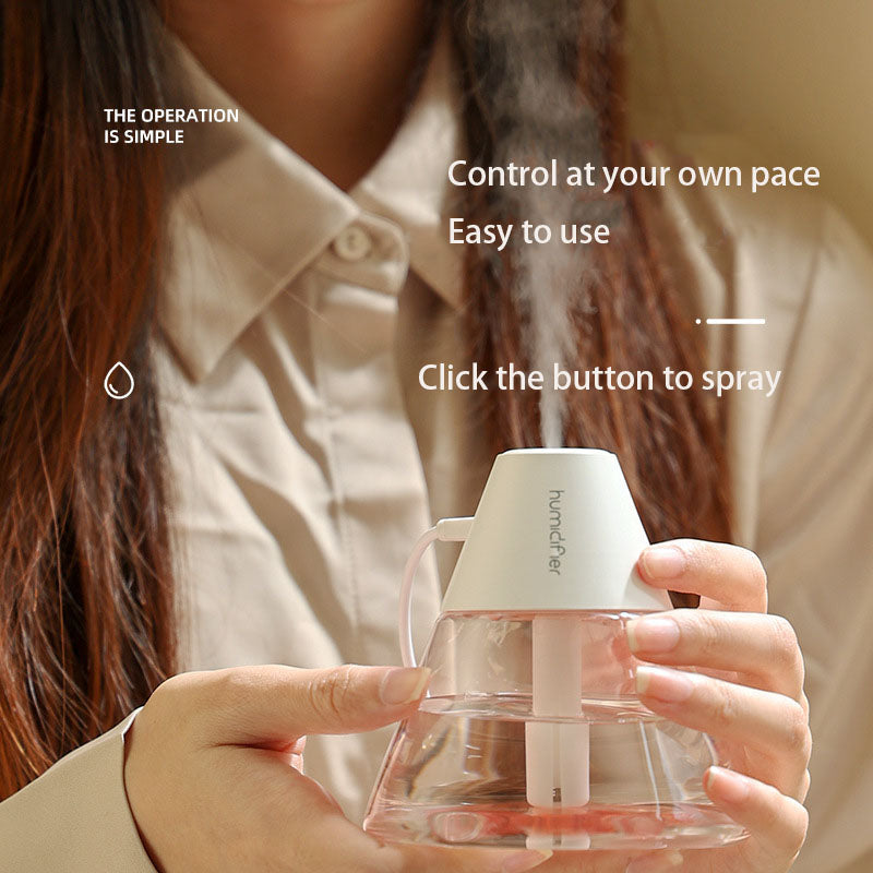 Mini Volcano Humidifier — Decorative Desktop Mist & Skin