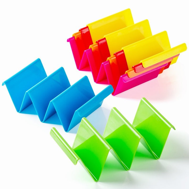Taco Holders for Parties | Colorful Upright Serving