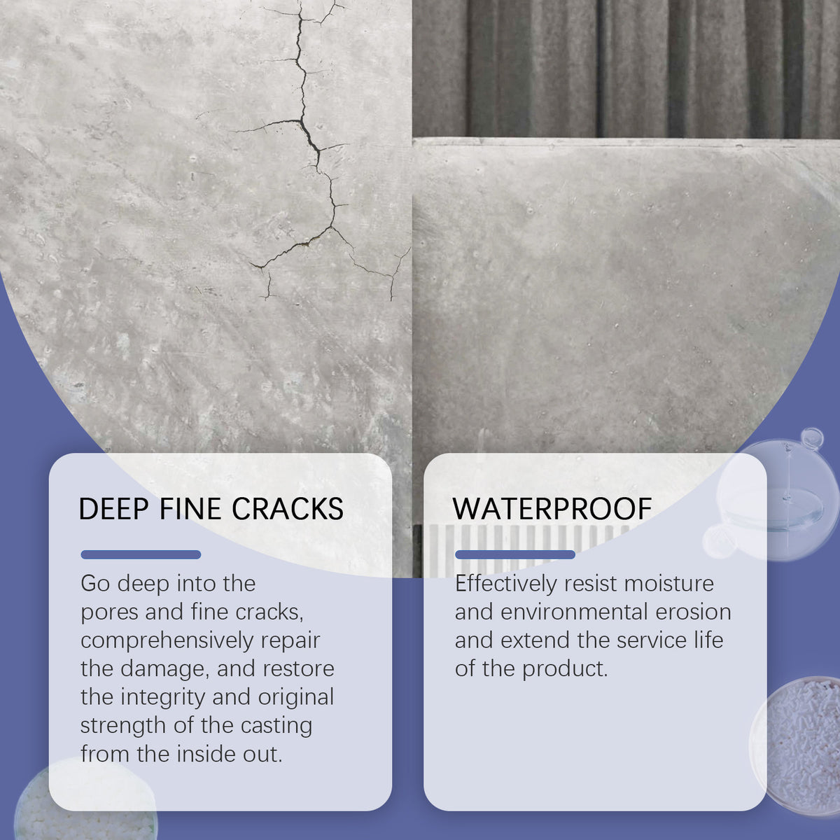 Universal AB Adhesive for Waterproof Home Crack Repair