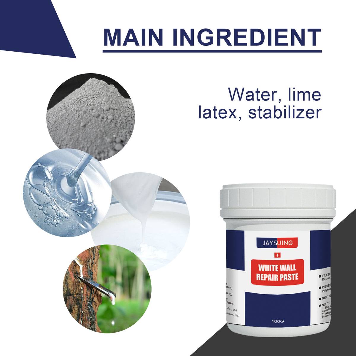 White Wall Repair Paste for Smooth, Lasting Touch-Ups