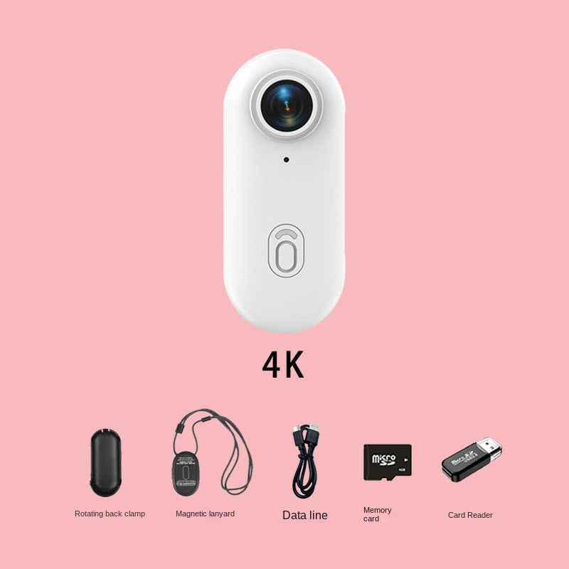 4K Thumb Camera with Magnetic Clip for Hands-Free POV
