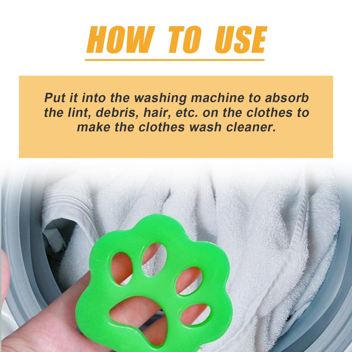Pet Hair Laundry Remover for Cleaner Clothes at Home