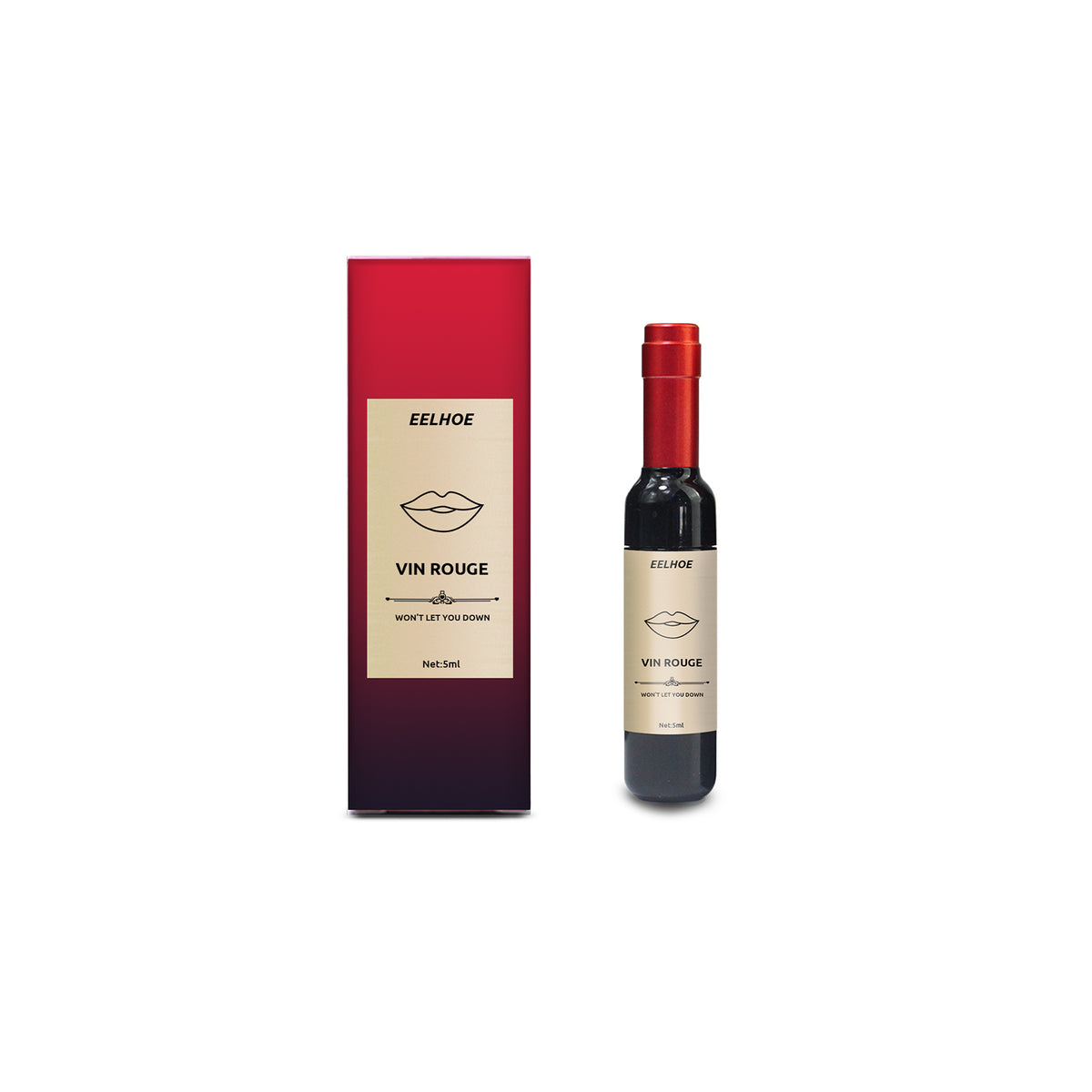 Lip Tint Long-Lasting Wine Red, Non-Stick Cup Color
