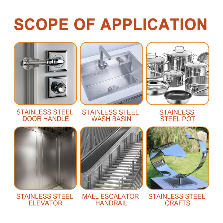Stainless Steel Cleaner & Polish — Anti-Fingerprint Shine