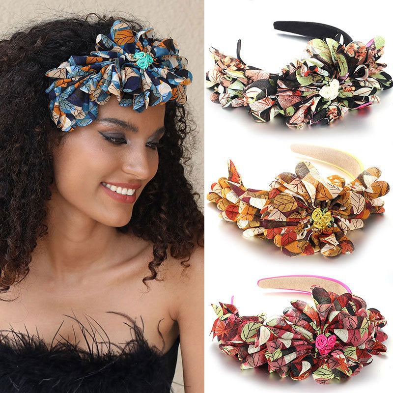 Oversized Floral Statement Headband for Colorful Style