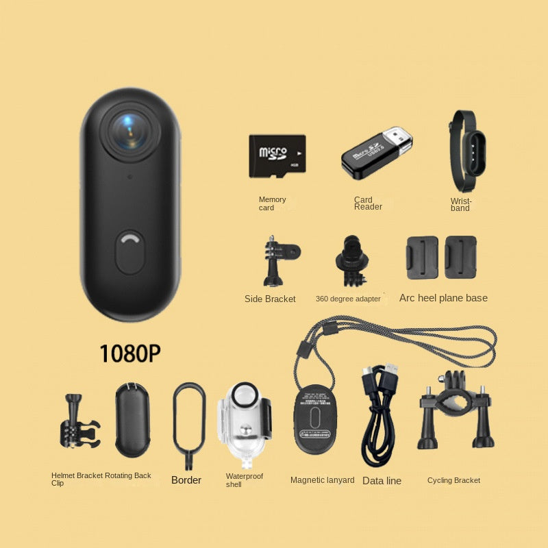 4K Thumb Camera with Magnetic Clip for Hands-Free POV