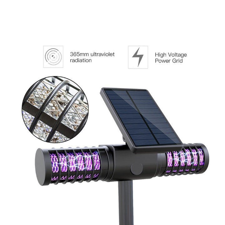 Solar Mosquito Killer Lamp for Yard and Garden Nights