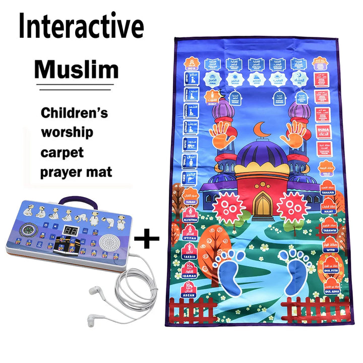 Kids Interactive Prayer Mat with Audio Salat Guide