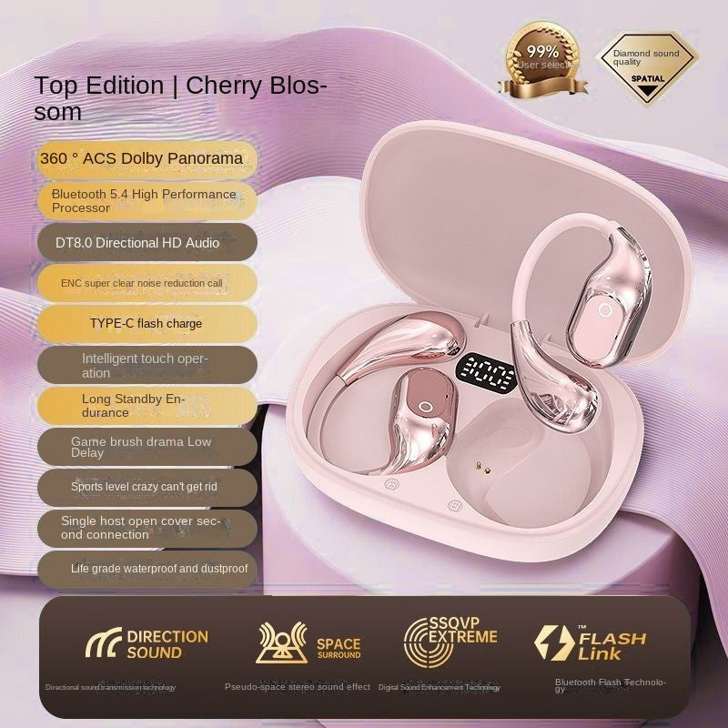 Open-Ear Bluetooth 5.4 Headphones for Running & Sports