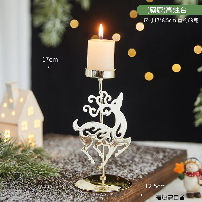 Christmas Candle Holder Tray for Elegant Centerpieces