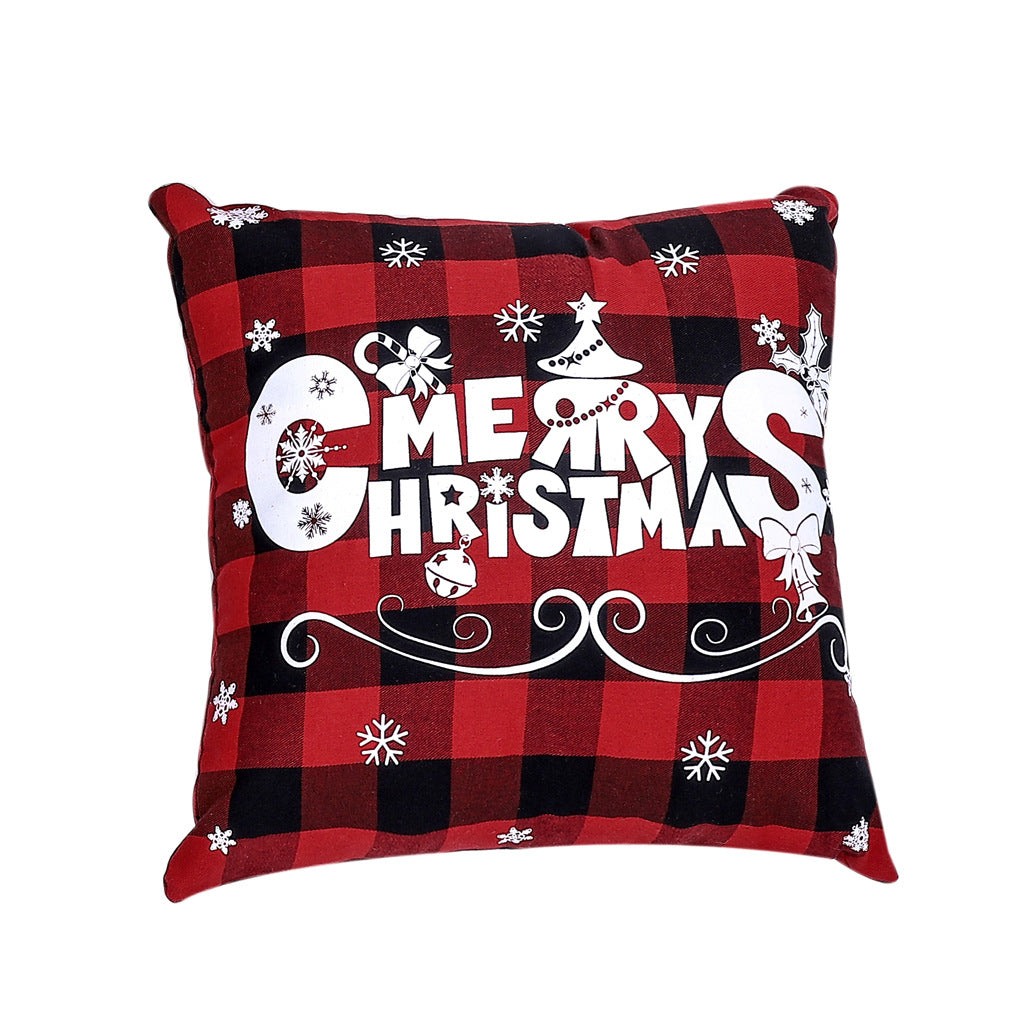 Christmas Pillow Cover Red Buffalo Check Holiday Decor
