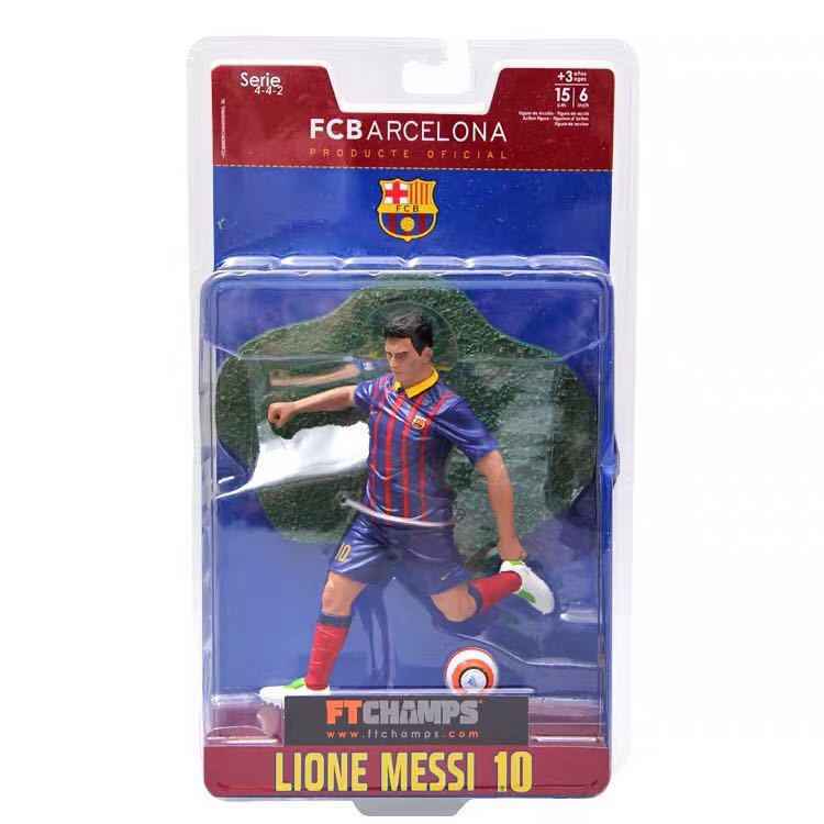 Ronaldo Messi Figurine Set Real Madrid Barcelona Collectible