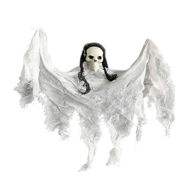 Hanging Skeleton Ghost Decoration for Haunted Halloween