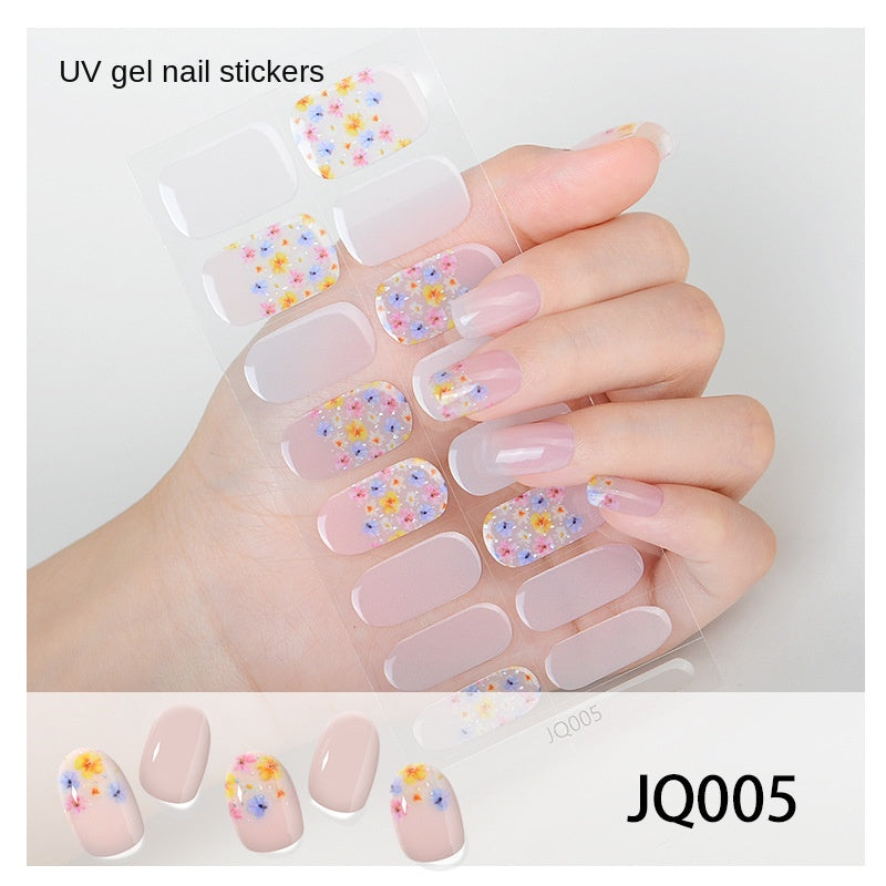 Semi-Cured UV Gel Nail Stickers — Salon Art in Seconds