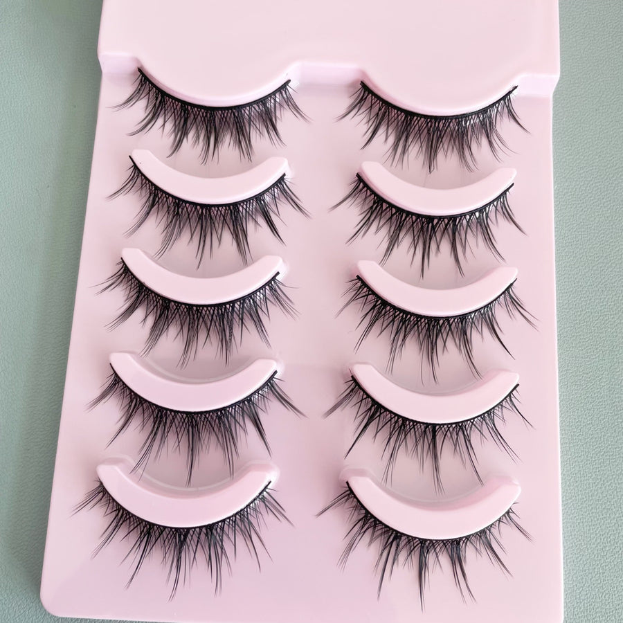 False Eyelashes for Bold, Bushy Cartoon-Style Eyes