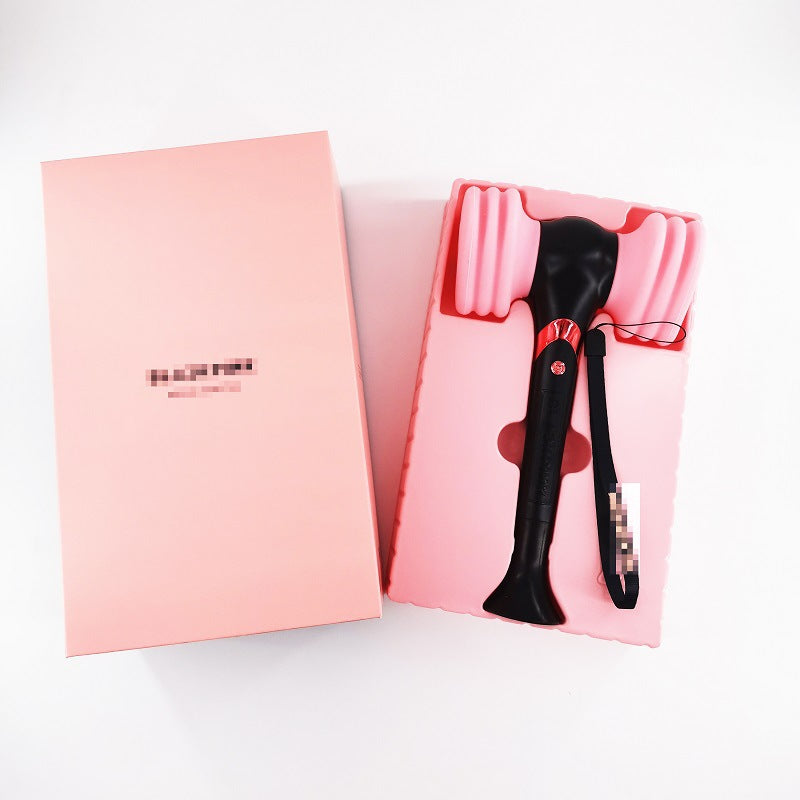Pink Hammer Lamp – Sculptural Fluorescent Accent Light
