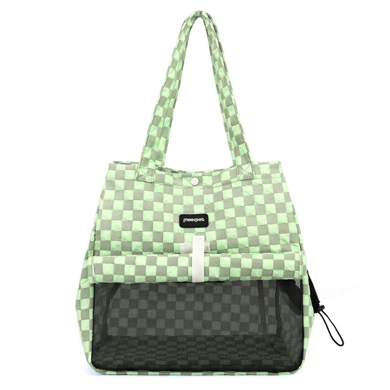 Portable Cat Carrier Bag with Mesh Ventilation Panel