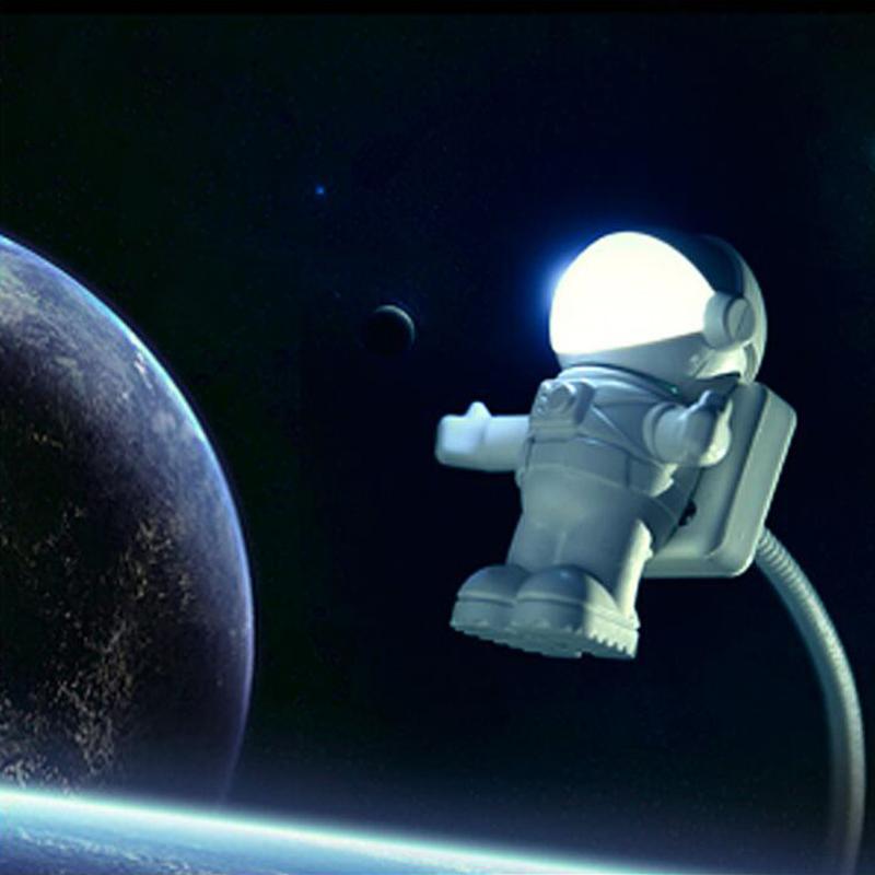 Astronaut USB Desk Lamp for Late-Night Computer Work