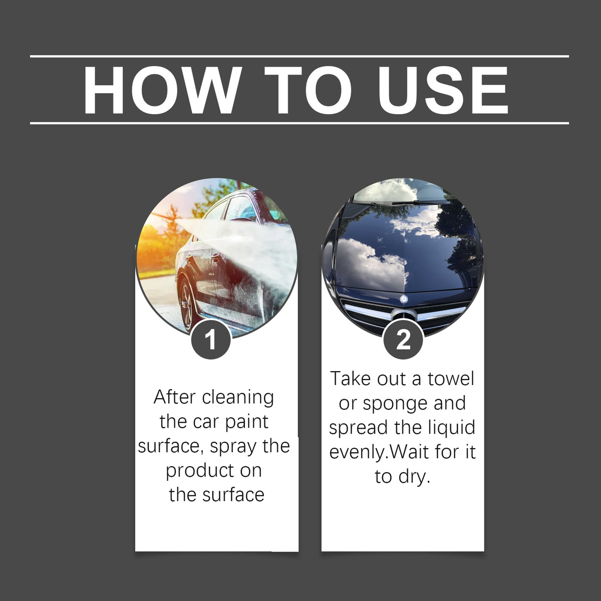Car Scratch Repair Spray Set for Glossy Paint Care