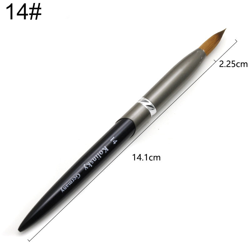 Kolinsky Acrylic Nail Brush — Precision Crystal Pen