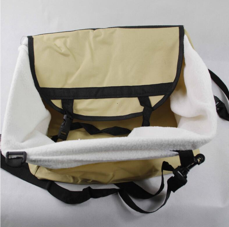 Small Dog Car Booster Seat & Plush Travel Carrier Bag