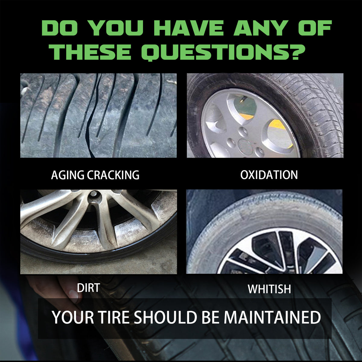Tire Coating Agent for Darker, Cleaner-Looking Tires