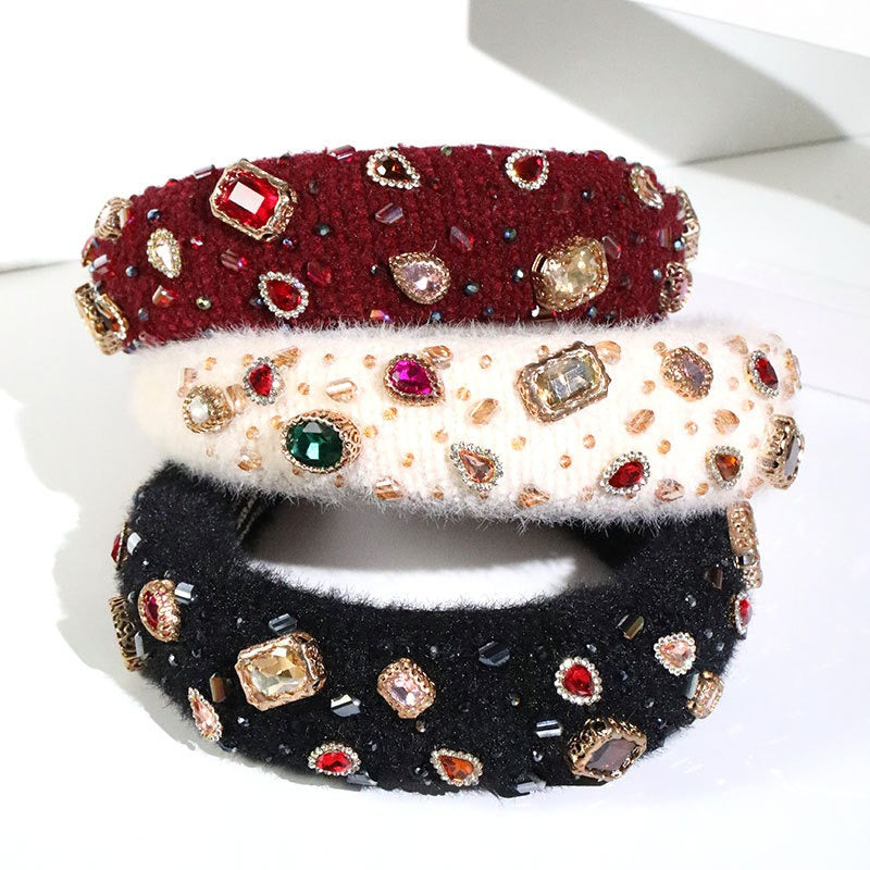 Baroque Crystal Hair Hoop For Instant Occasion Glamour