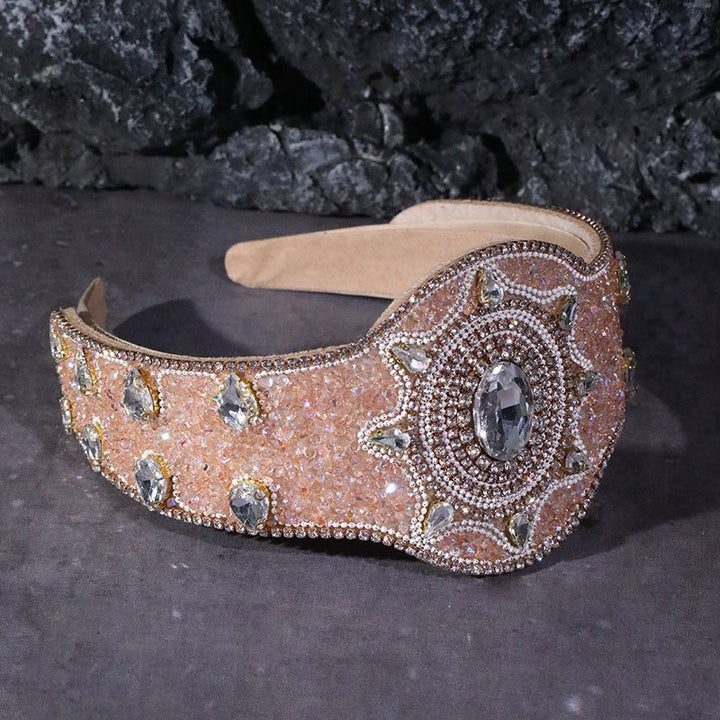 Baroque Jeweled Hair Hoop for Glamorous Occasion Style